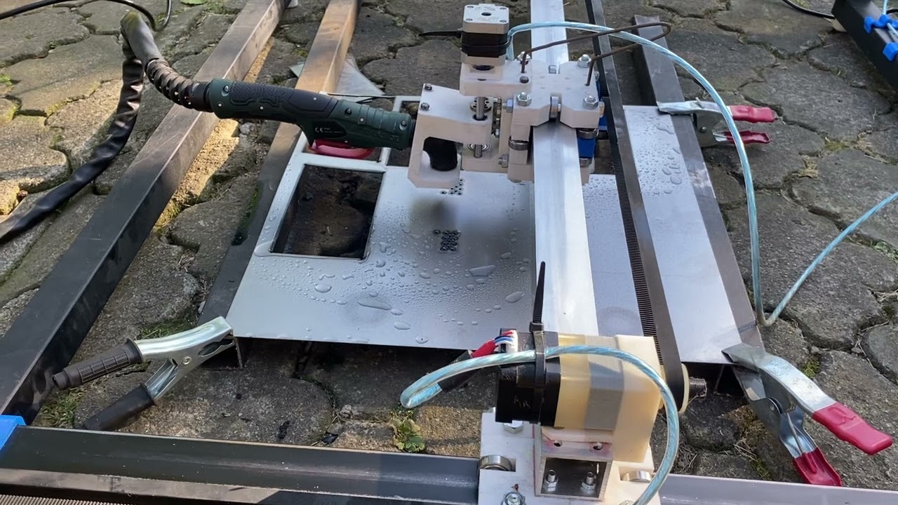 Parkside Plasma CNC LaserGRBL Cutting 1mm Steel