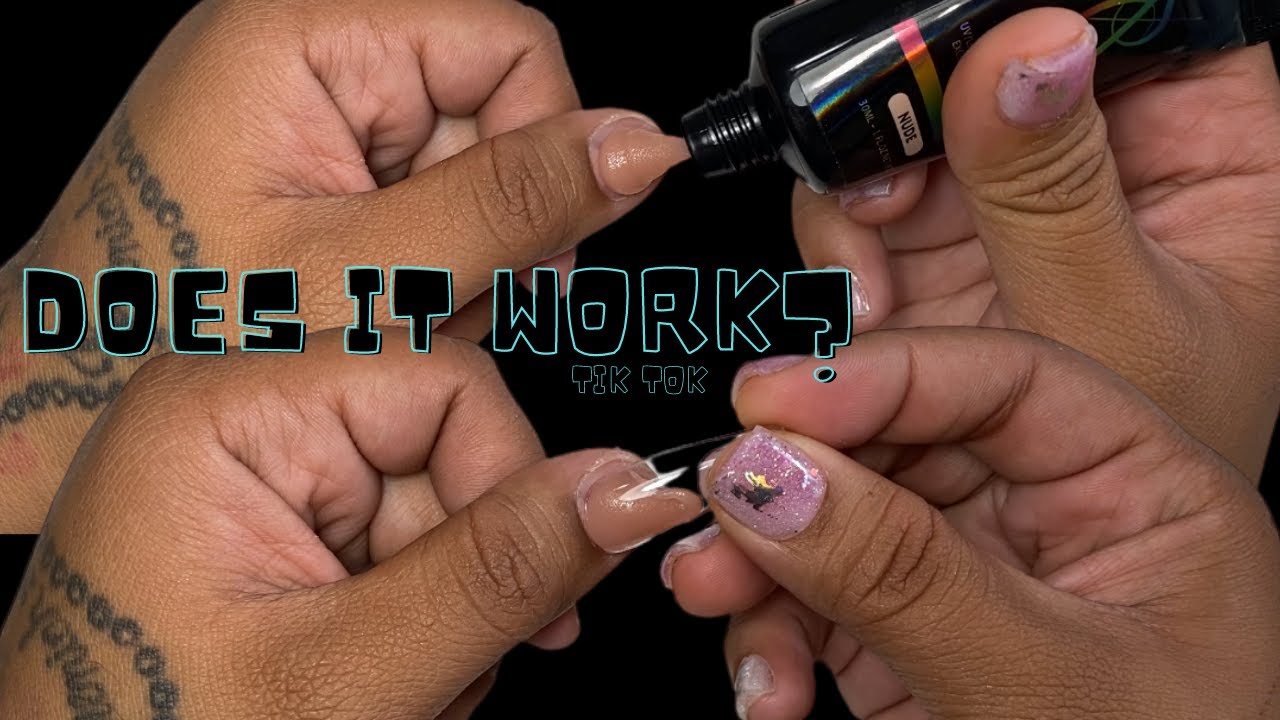 TIK TOK POLY GEL HACK ? DOES IT WORK? CHEAP AND EASY POLY GEL AT HOME