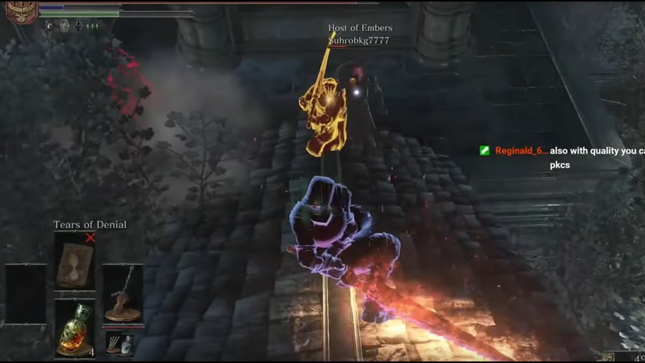 [Dark Souls 3] Nuking a 4 man gank with UGS (PS4 135)
