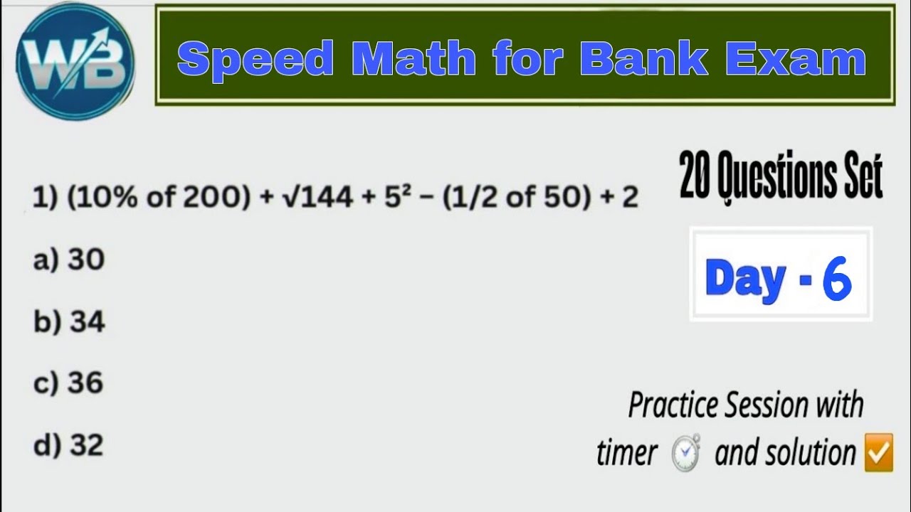 Simplification || Approximation || Speed math for bank exam || Day-6