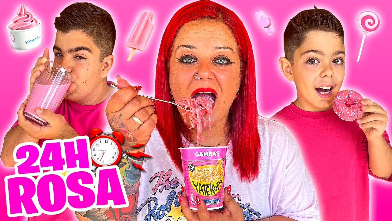 24 HORAS COMIENDO ROSA!!!