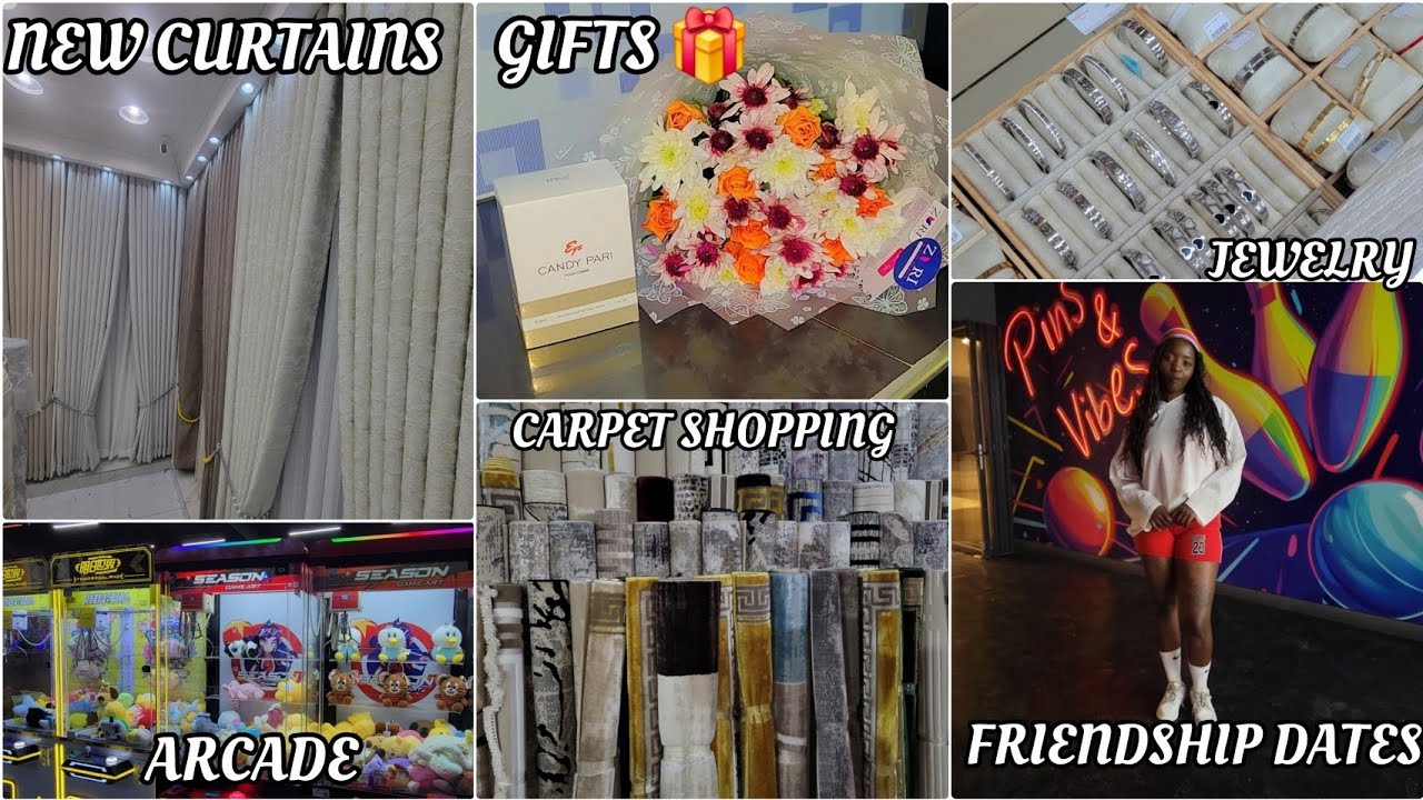 Bowling & arcade Date | Home Upgrades(curtains+carpet) | Soft Life Moments | Random gifts #roadto1k