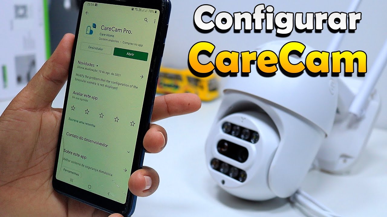 COMO CONFIGURAR CÂMERA IP WIFI COM APLICATIVO CARECAM PRO