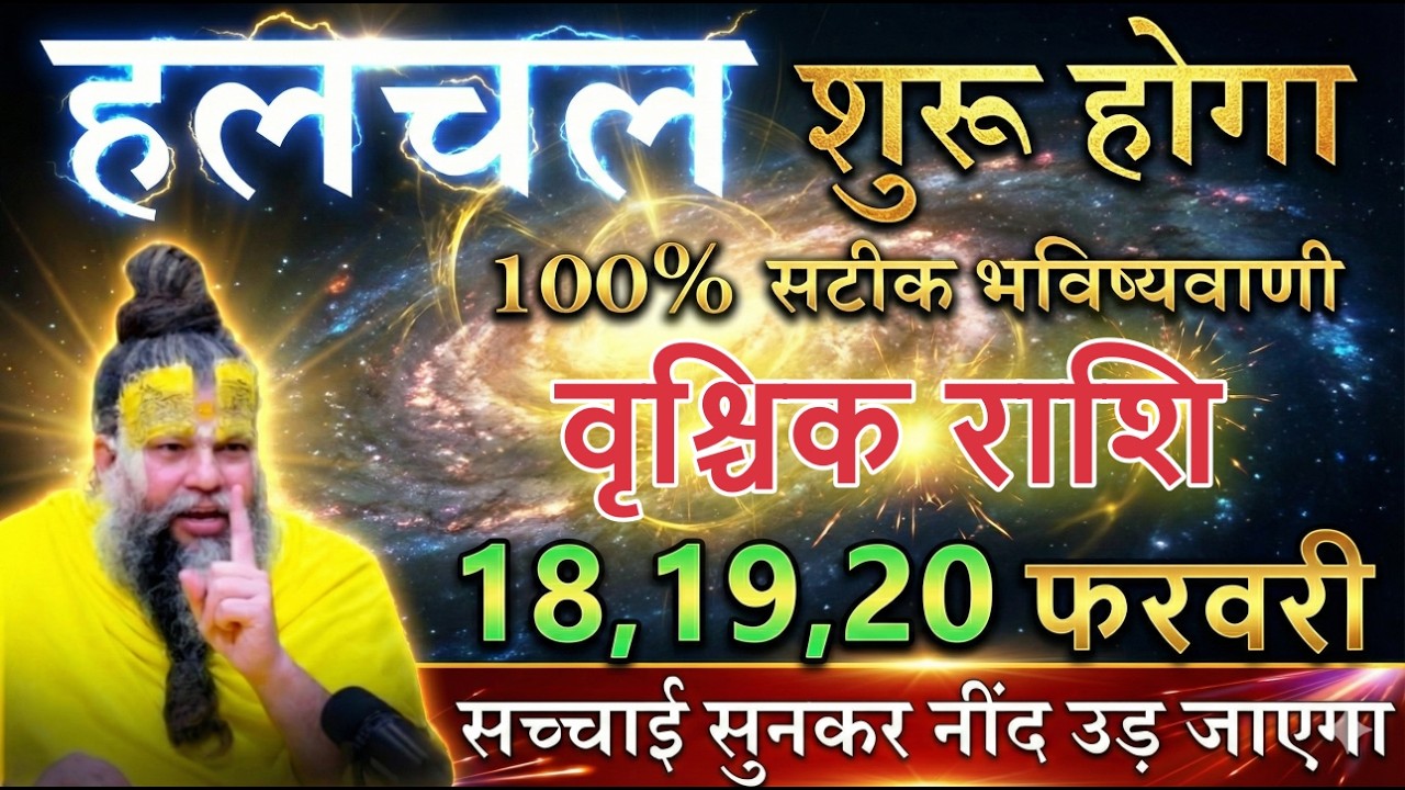 वृश्चिक राशि 18,19,20 फरवरी हलचल शुरू होगा सुनकर आंखों से आंसू बहने लगेगा vrischikrashi