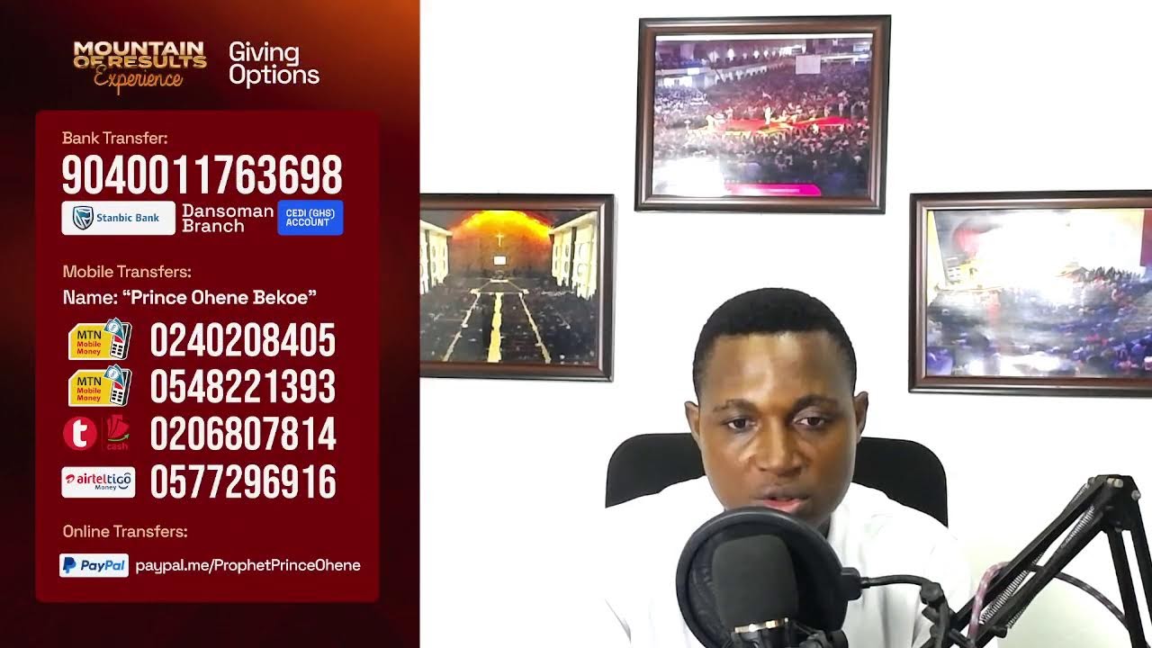 MOUNTAIN OF RESULTS EXPERIENCE - DAY 577 with Prophet Prince Ohene Bekoe (Senior Pastor)