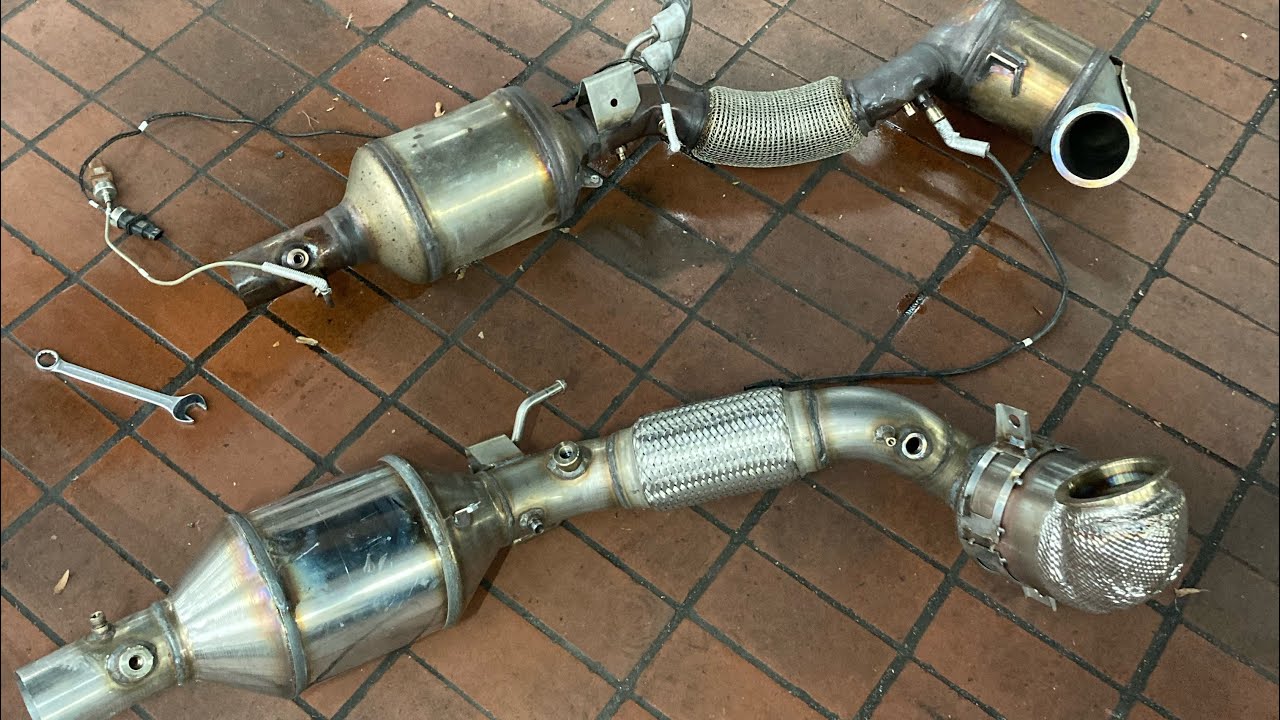 Golf GTI TCR HJS Downpipe mit OPF & Akrapovic Anlage / APR Open Air Intake