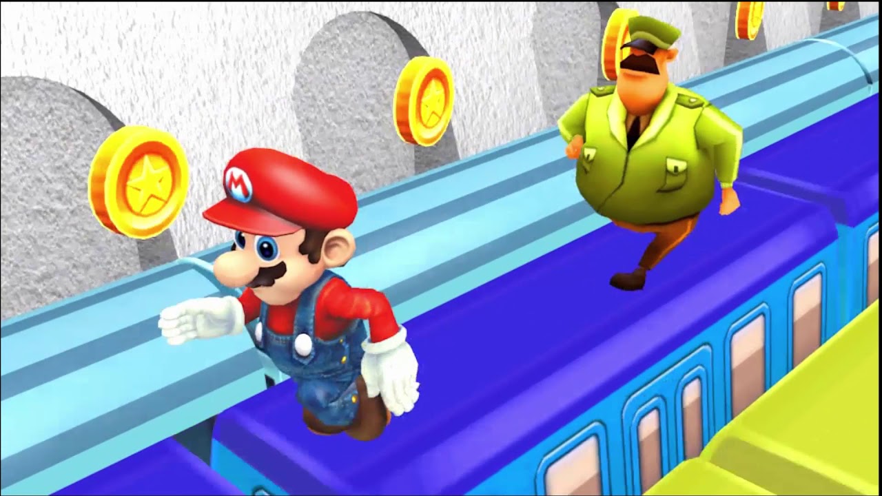 Super Mario Subway Surfers 3D