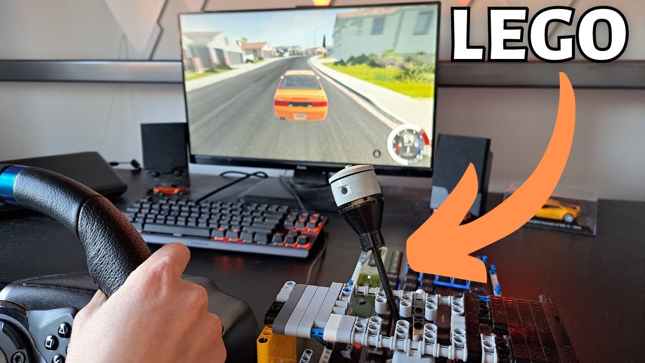 I Built a Working LEGO H-pattern Sim Racing Shifter