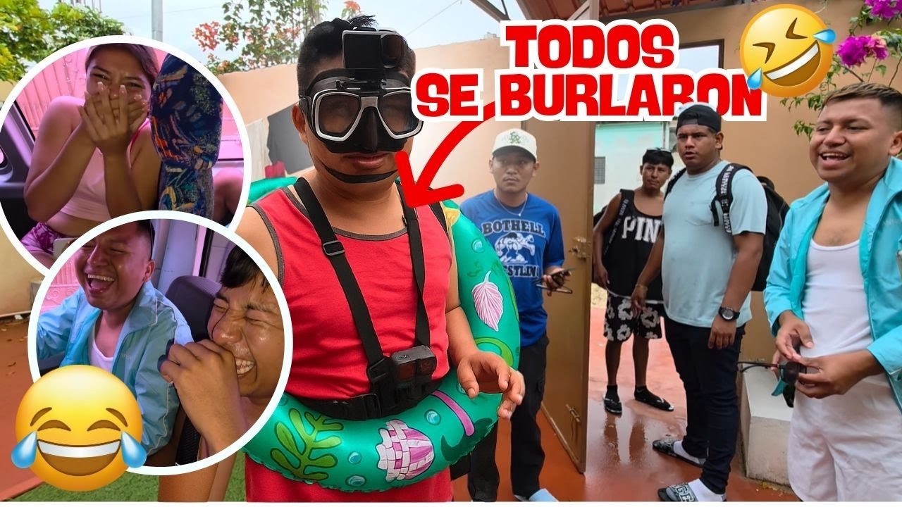 el patrón se robó las risas con su look de piscina😂🏖️  todos se burlaron de el😂😂 COMENZO LO BUENO😎