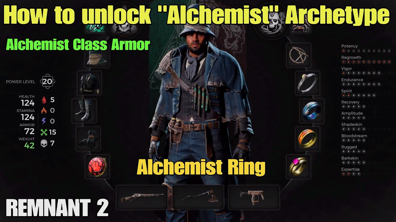 Remnant 2 How to unlock Alchemist Class Archetype, Armor & Ring Solo