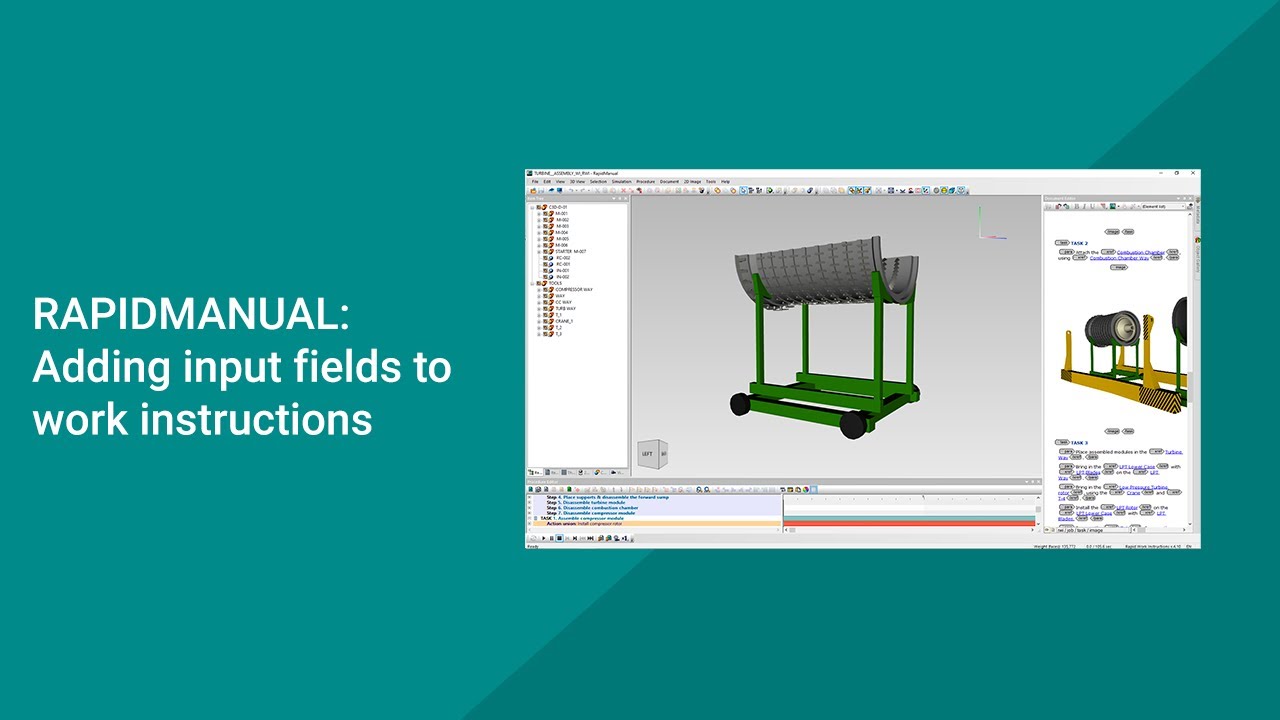 RapidManual Tutorial: Adding input fields to work instructions