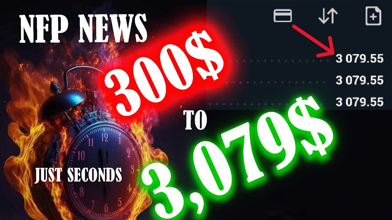 NFP LIVE: I Flipped $300 to $3,079 on GOLD in Minutes (Full Margin Strategy)