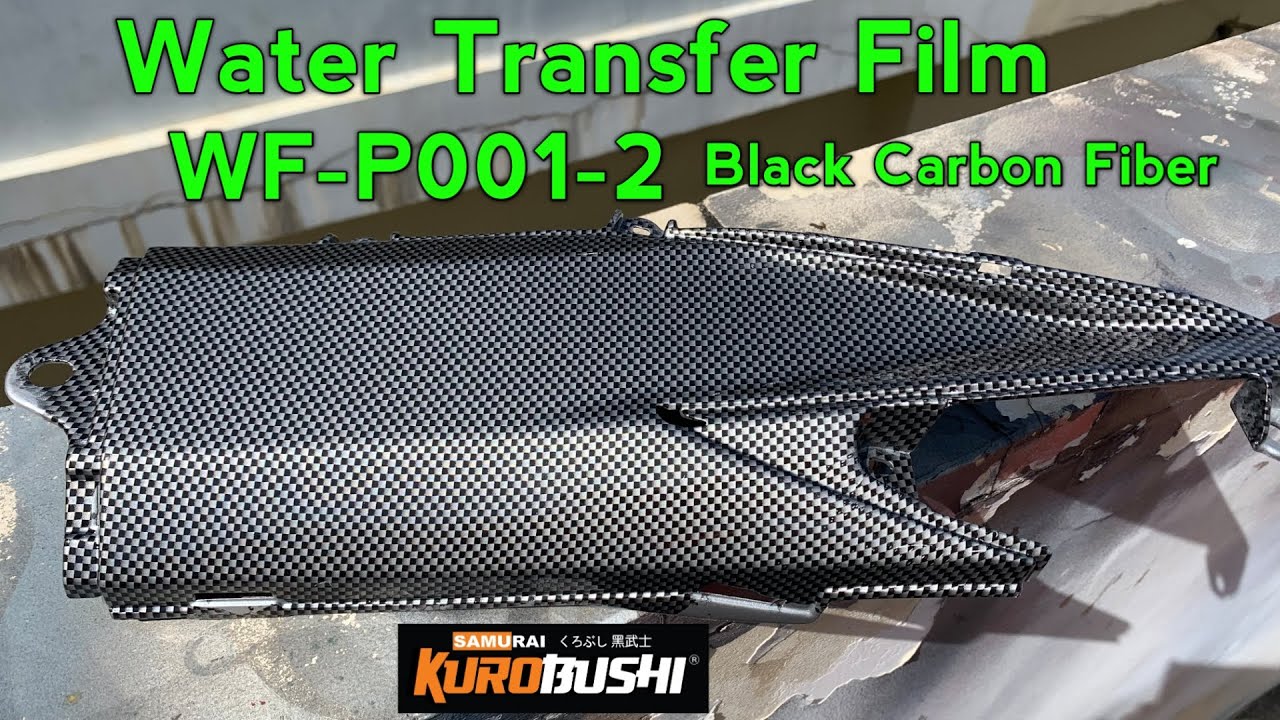 Samurai Water Transfer Film WF-P001-2  Black Carbon Fiber #carbon