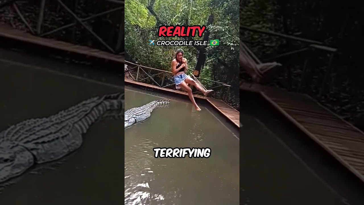 Перепрыгни через КРОКОДИЛОВ?! 😱