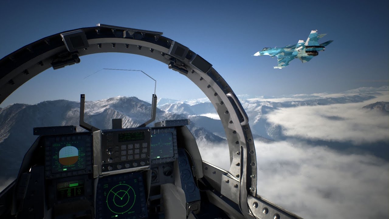 ACE COMBAT™ 7 on PS5 PSVR Gameplay with HOTAS.