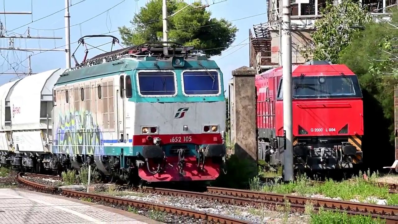 BIANCONE - Il treno Solvay a San Vincenzo