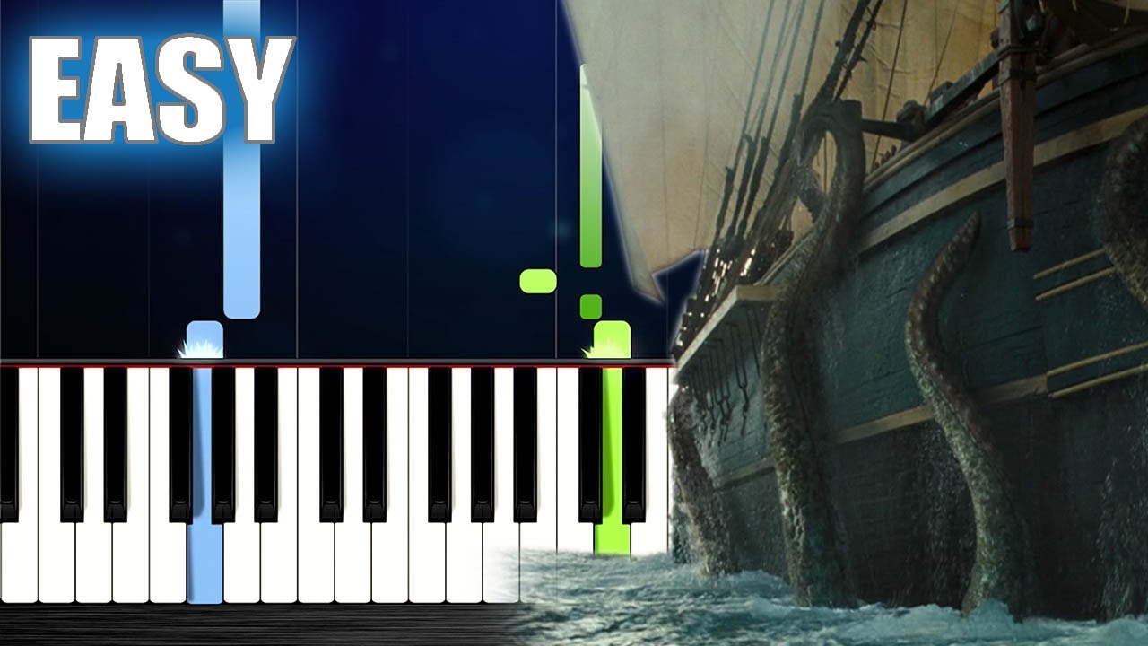 Pirates of the Caribbean - Kraken - EASY Piano Tutorial by PlutaX