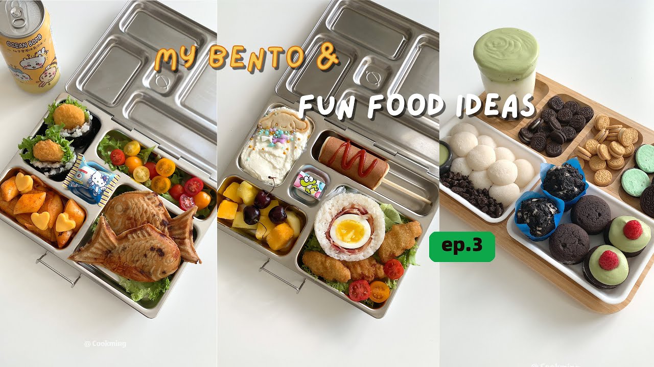 My Bentobox & Fun Food Ideas｜Cute & Creative Meal Collection (Ep. 3) 🍱 ✨ 