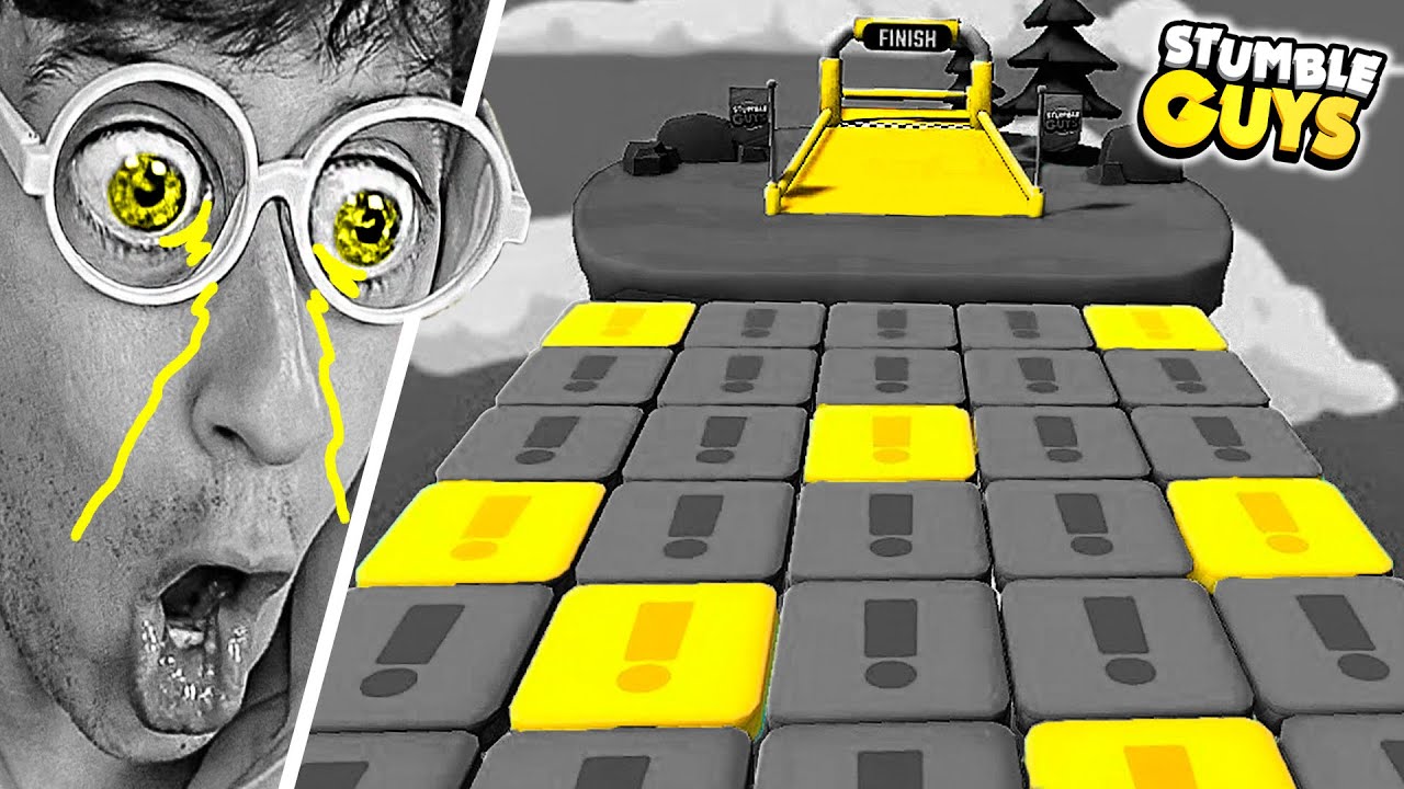 S&Oacute;LO TOCAR el COLOR AMARILLO 🟡😨⛔!!! (reto imposible) - Stumble Guys TEKENDO