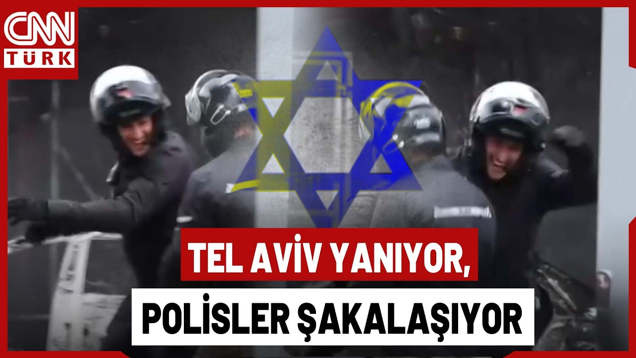 İsrail Polisinin Şakalaşması CNN TÜRK Kamerasına Yansıdı! İsrail Polisinin Psikolojisi Mi Çöktü?
