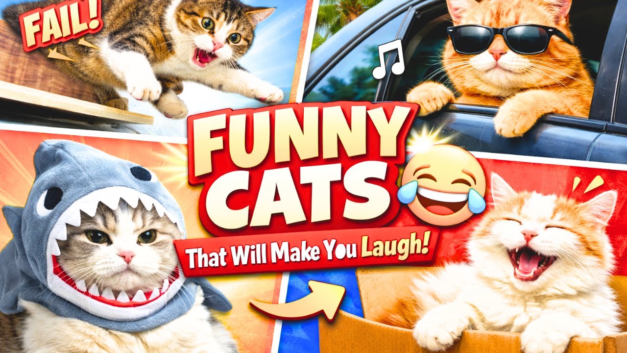 FUNNY CATS That Will Make You Laugh 😂 | Try Not To Laugh
