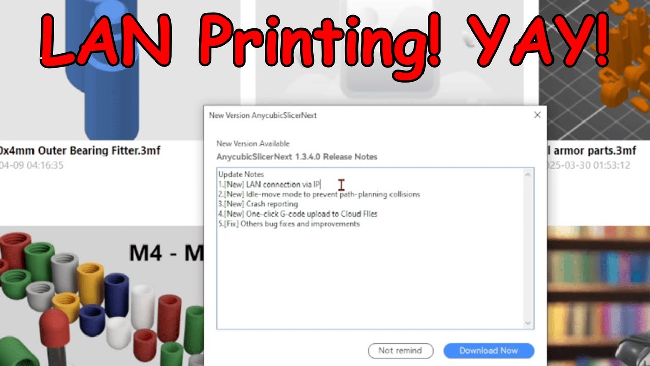Anycubic Slicer Next Update 1.3.4.0 | LAN Printing Works!