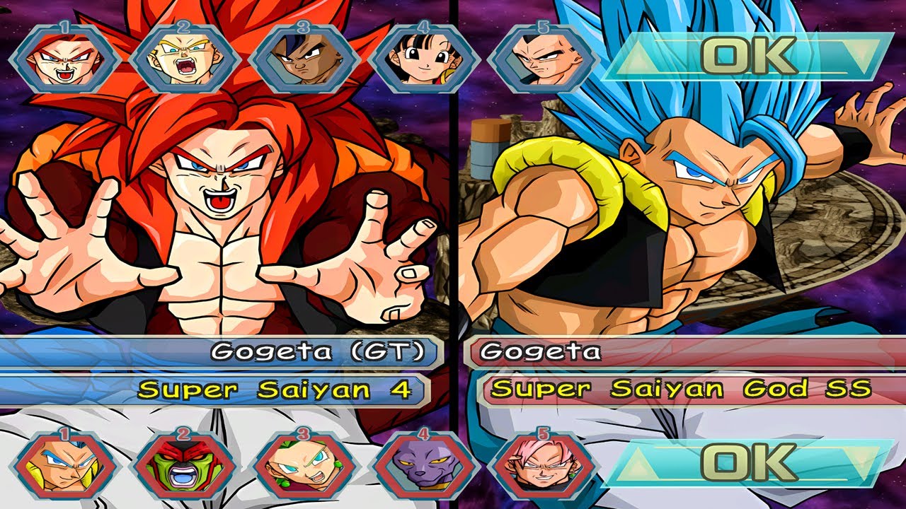 SAGA GT vs SAGA SUPER (5x5) Atualizado no DBZ BUDOKAI TENKAICHI 4