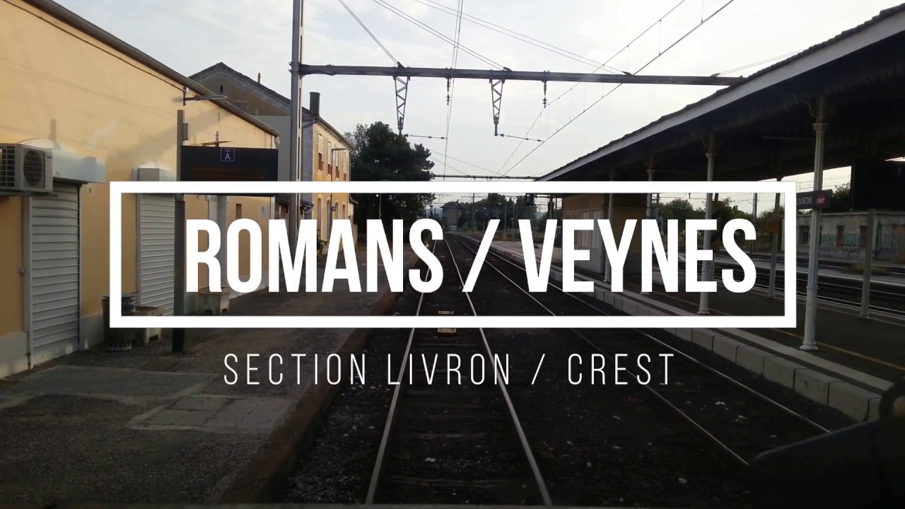 Livron a Crest ligne du Diois  (part 3) en cabine XTER X72500 [cab ride drive view SNCF]