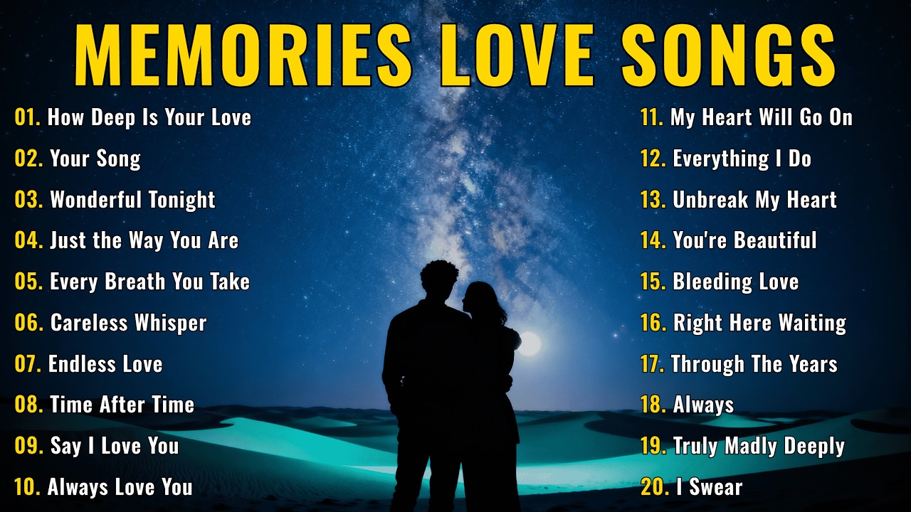 Romantic Love Songs 80s 90s ♥ Oldies But Goodies ♥ Bee Gees, Lionel Richie, Celine Dion