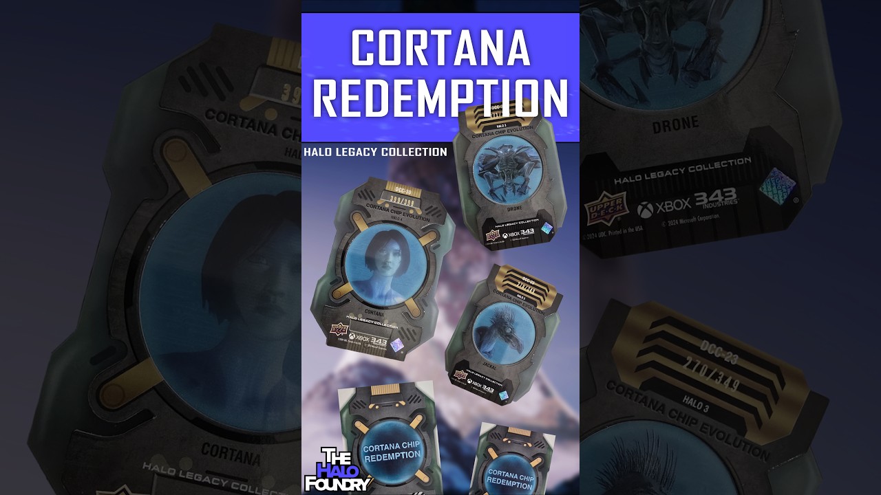 Halo Legacy Cortana Redemption cards #Halo #haloinfinite #upperdeck