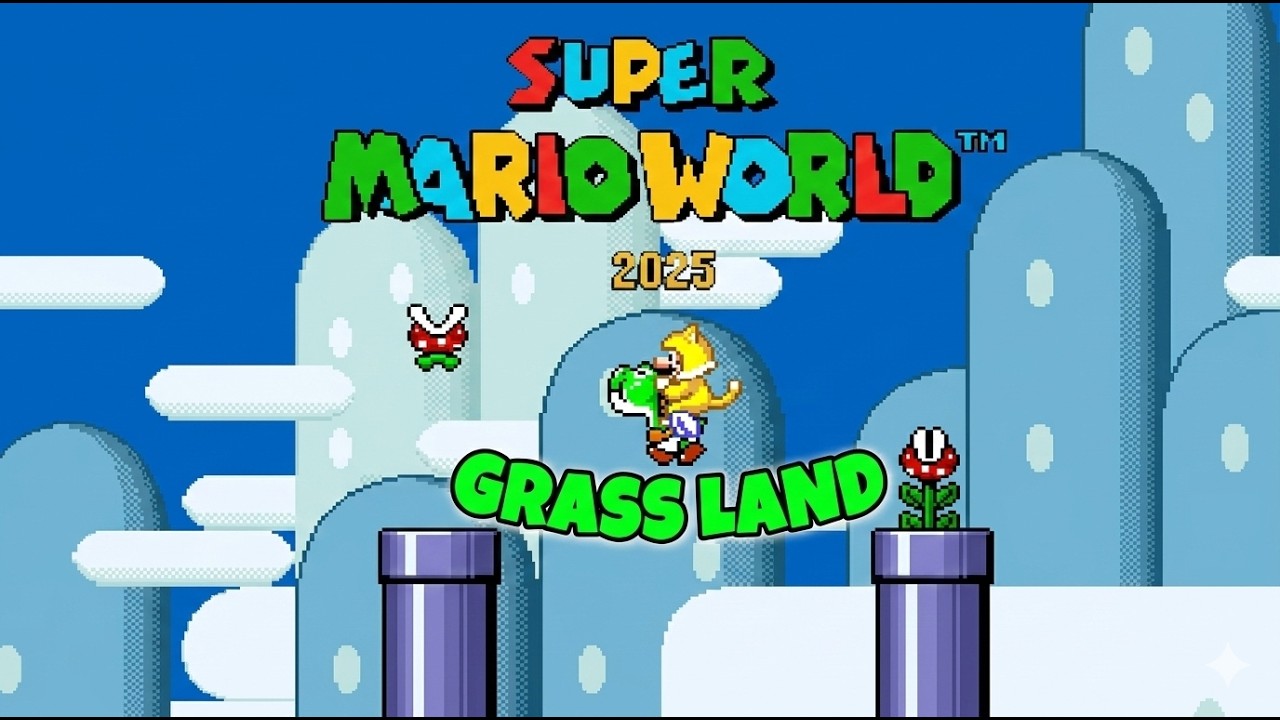 🎮 HACK SUPER MARIO WORLD 2025 #1 – Primeiro Mundo (Grass Land)