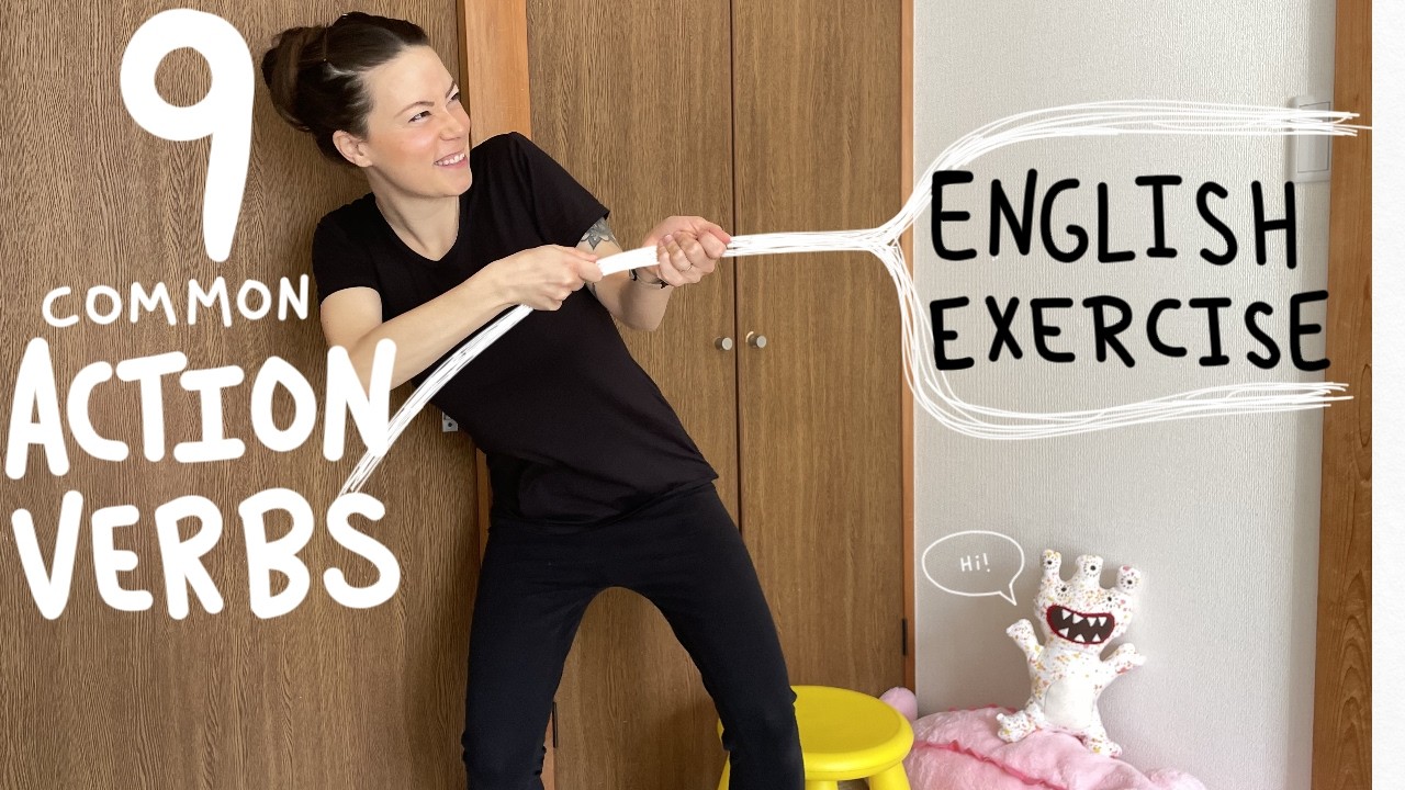 Learn Daily Life English Action Verbs While Moving