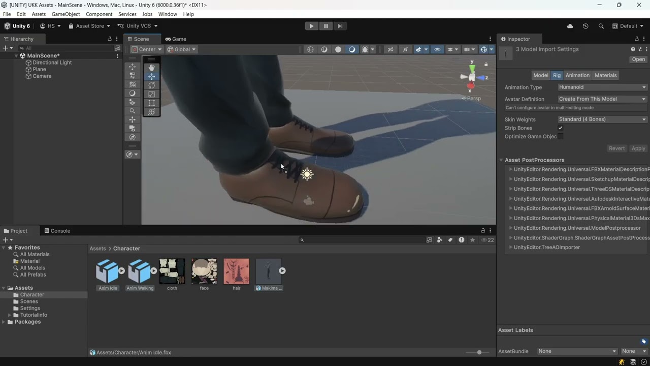 Tutorial membuat karakter berjalan di Unity menggunakan mixamo dari nol khusus XII GIM