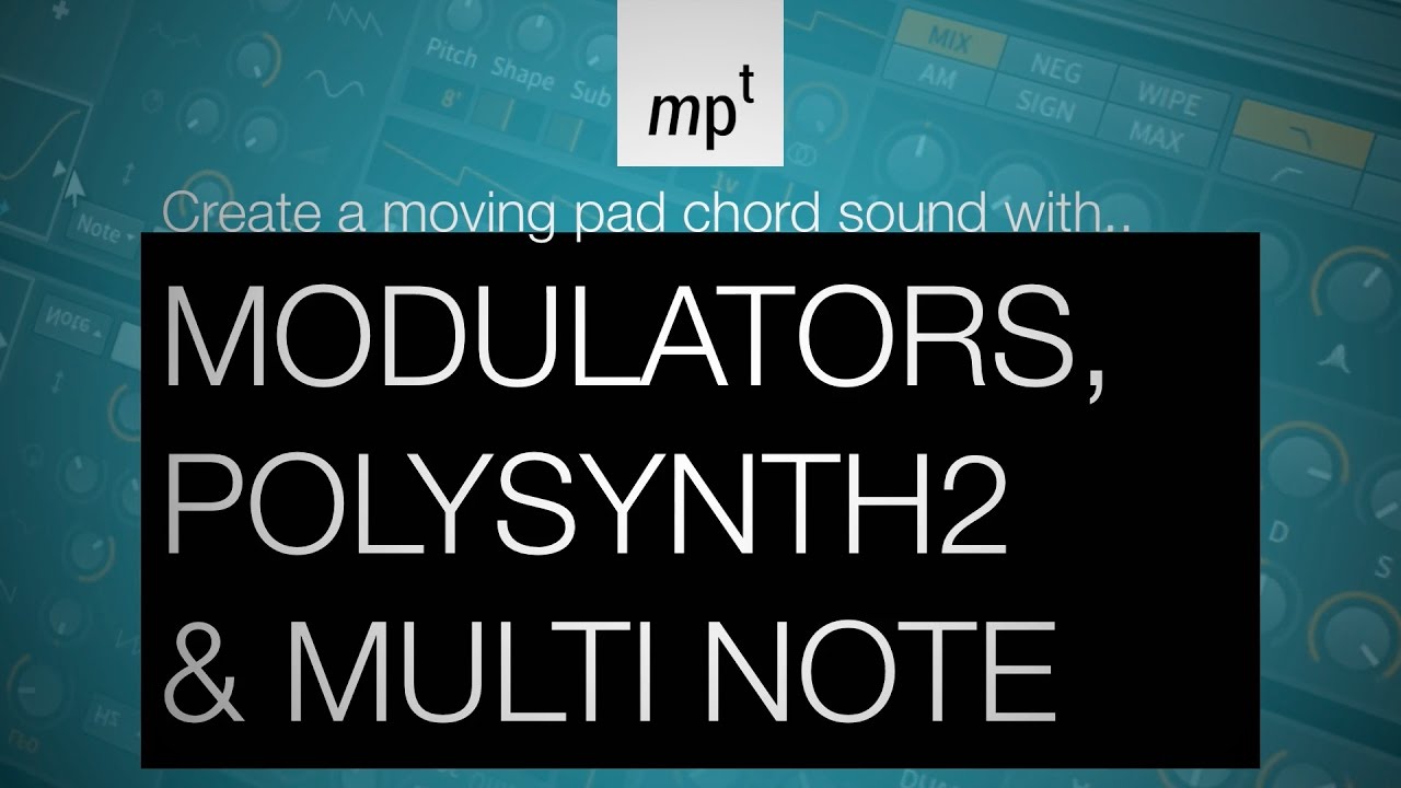 Bitwig Studio 2 - Building a warm, Pad Chord sound with new Polysynth, Modulators and Multi Note