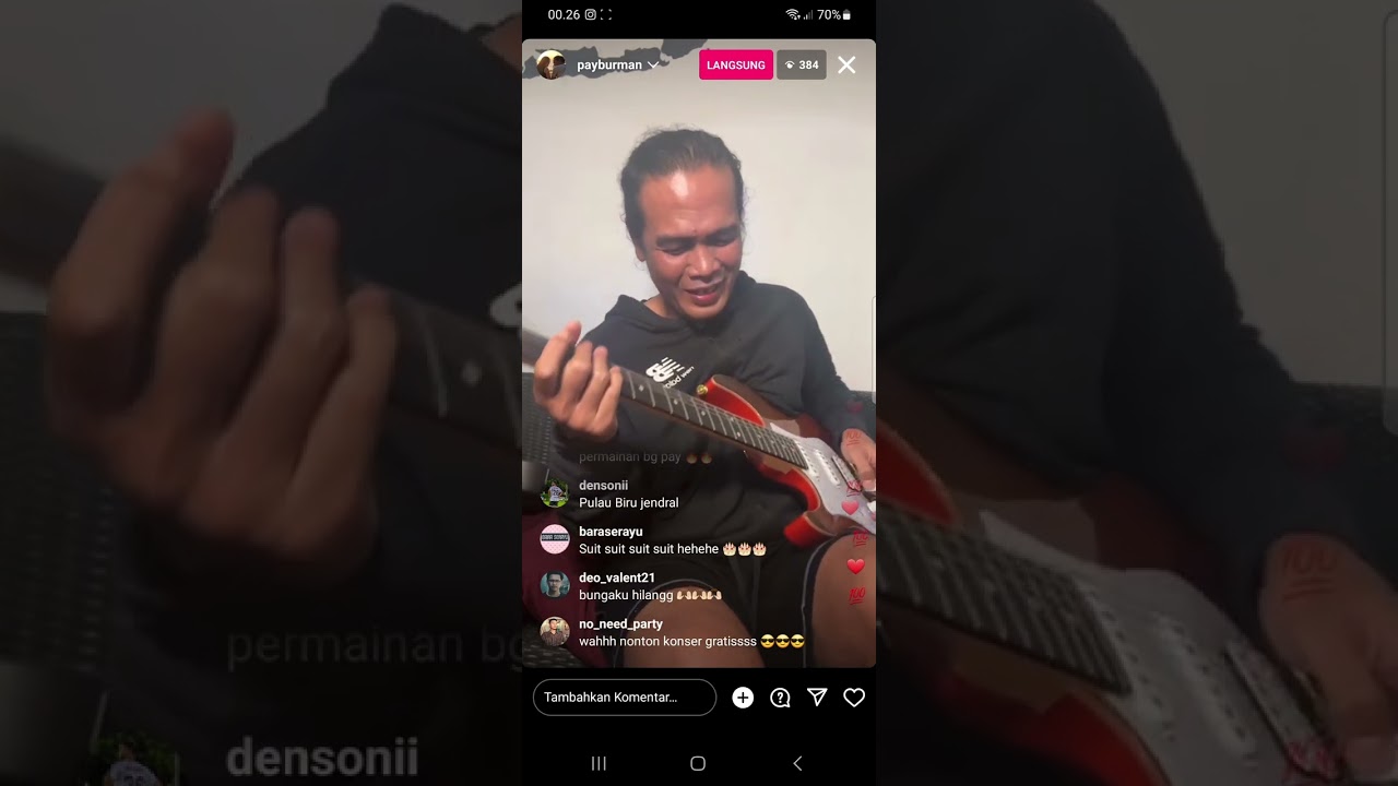 PAY BURMAN LIVE INSTAGRAM BAWAIN LAGU2 BAND LAWAS