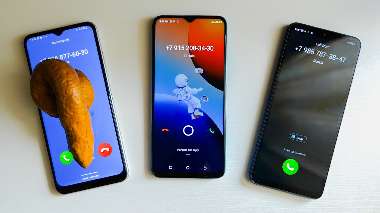 Poop & Samsung Galaxy A22 5G vs Tecno Spark 9 Pro vs Xiaomi Redmi 12C incoming call