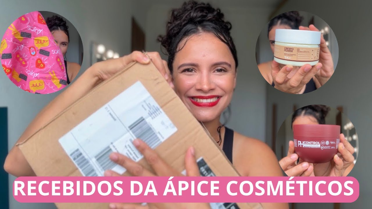 Minha caixinha de Recebidos do mês da Ápice Cosméticos 