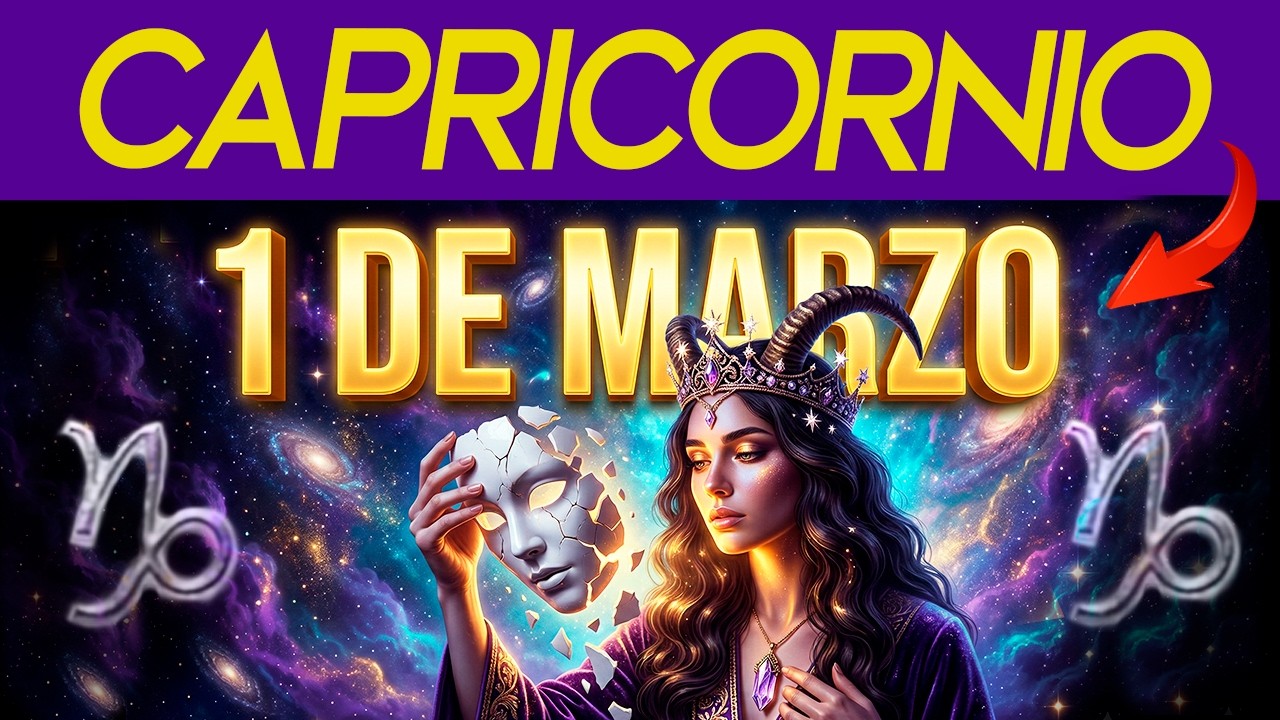 ⚠️CAPRICORNIO 1 DE MARZO 2026: Alguien de tu CÍRCULO te ENVIDIA y un AMOR Vuelve ARREPENTIDO✨