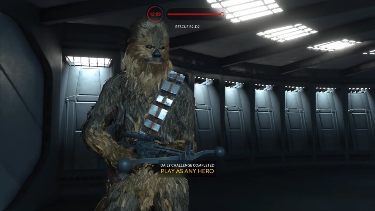 Star Wars Battlefront 1- I Rarely Play Chewbacca, It Was Fun | 2 Battle Station Matches