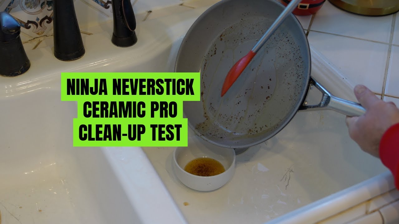 Тест очистки посуды Ninja NeverStick Ceramic Pro 