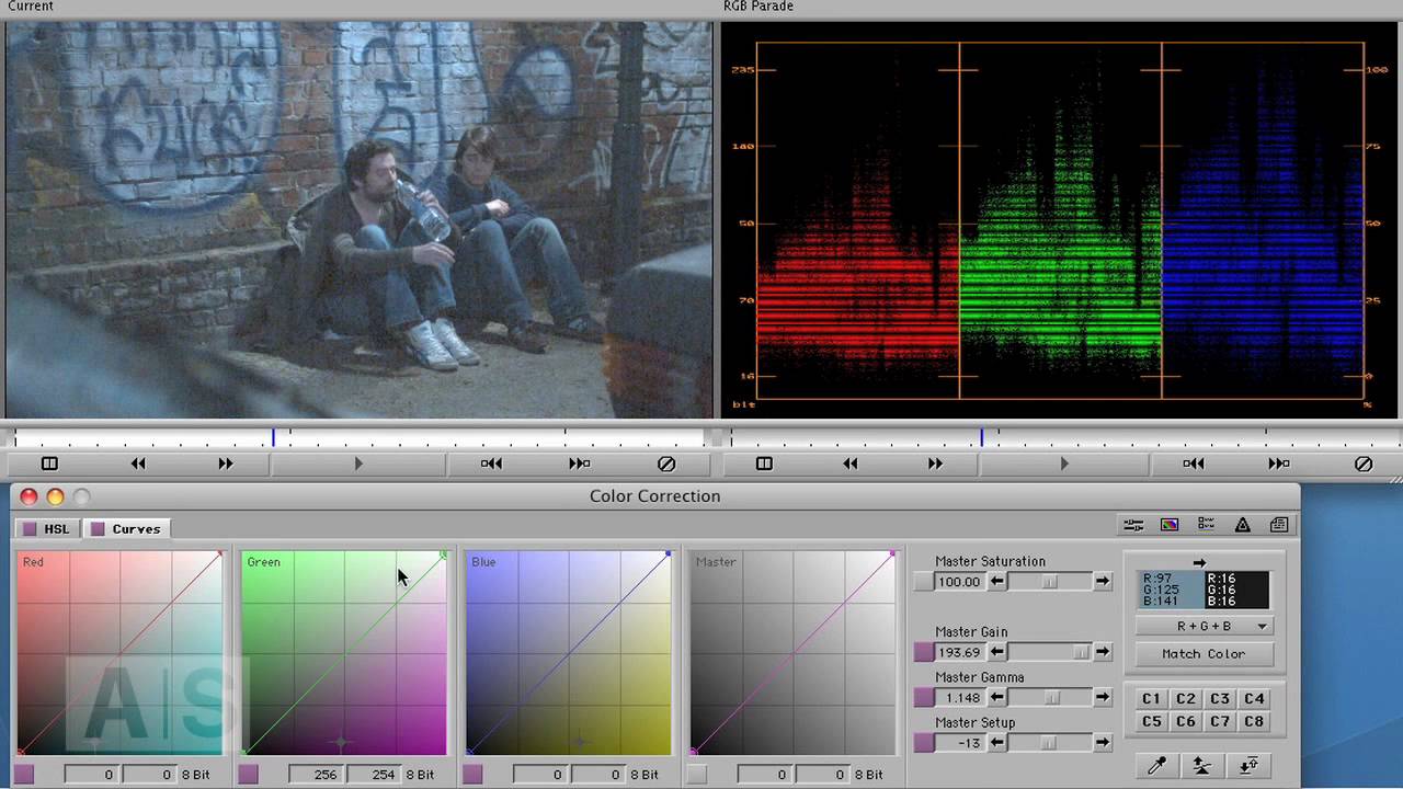 Avid Screencast #24: Color Correction Basics III - Manipulating Color Balance with Curves