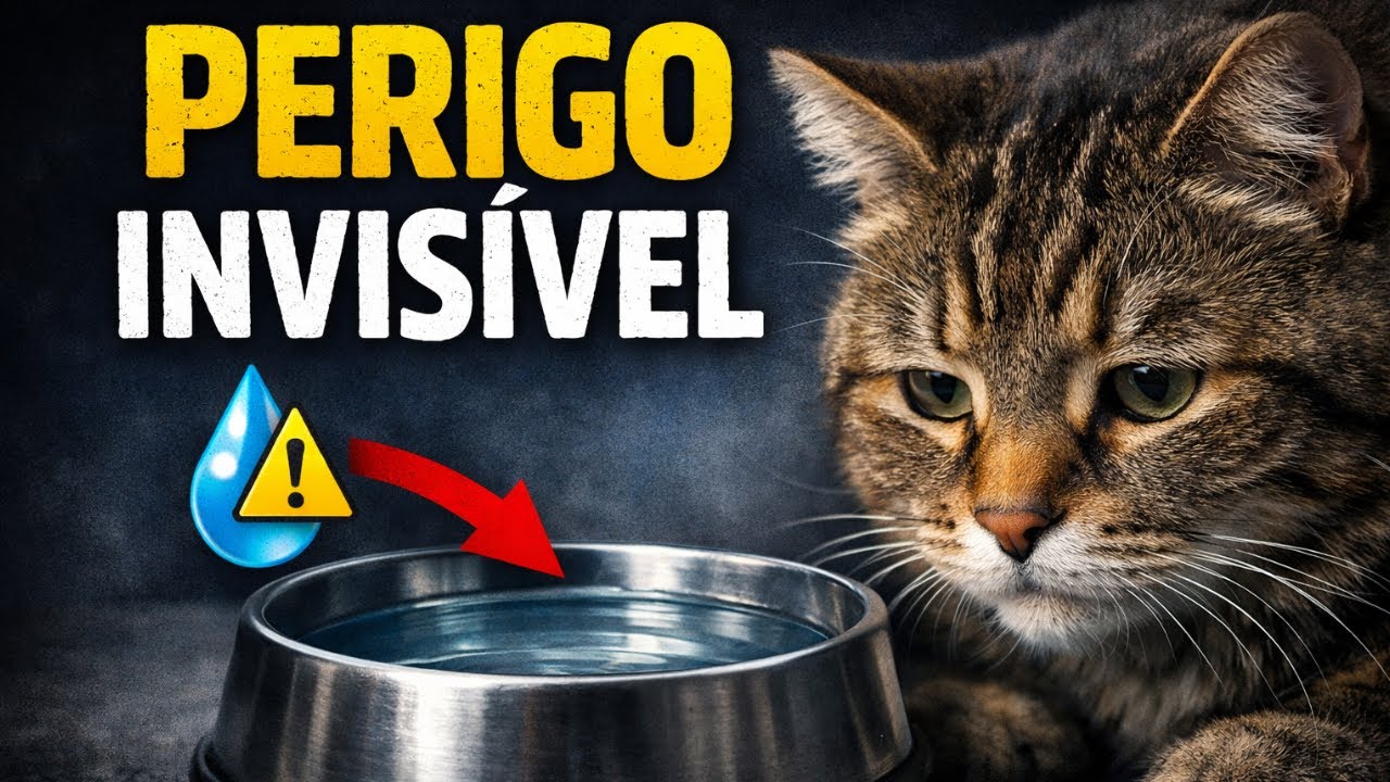 Você acha que seu gato bebe água, mas não bebe.