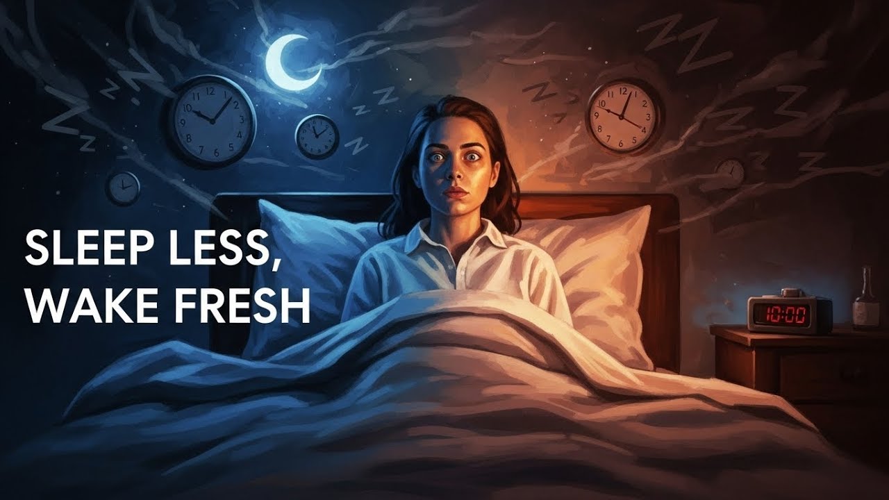 How to Sleep LESS hours and wake up FRESH (psychology explains)