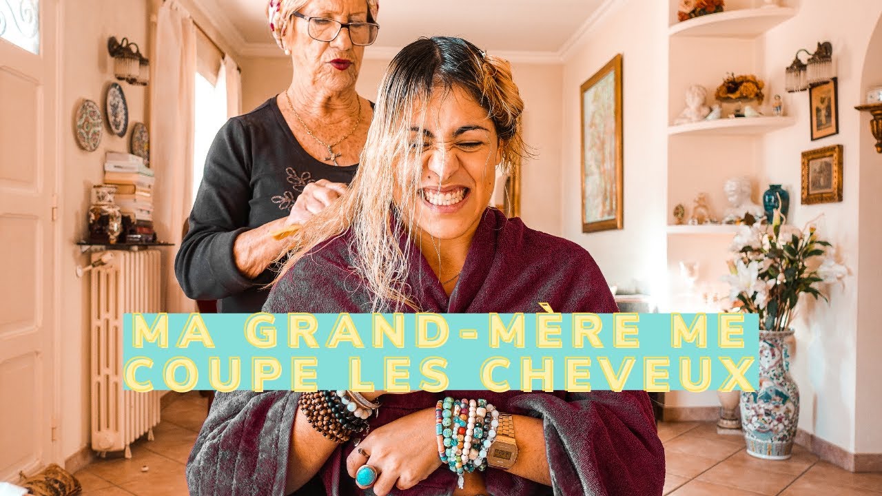 Ma grand-mère me coupe les cheveux !
