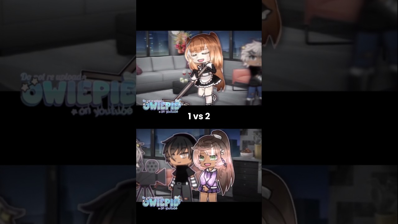 La la la sing / 1 vs 2 / Gacha trend not og /  #gacha #fyp #viral #gachalife #shorts / Owiepie