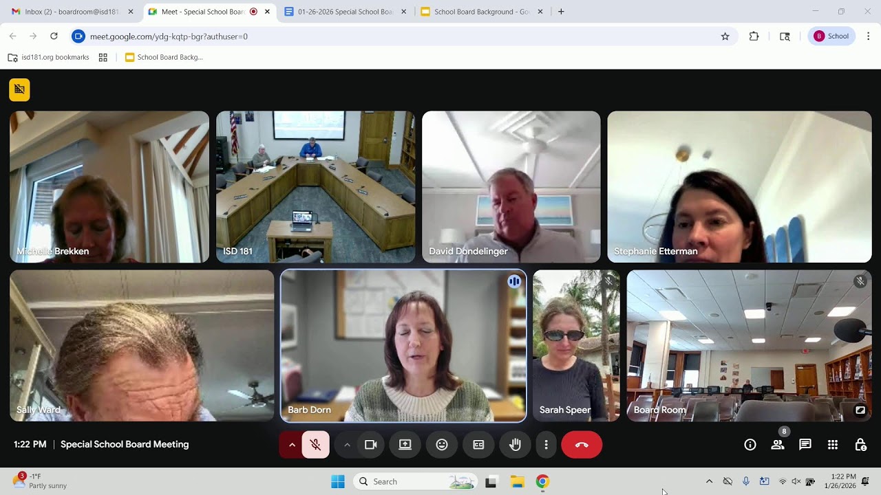 January 26 2026 Special Board Meeting