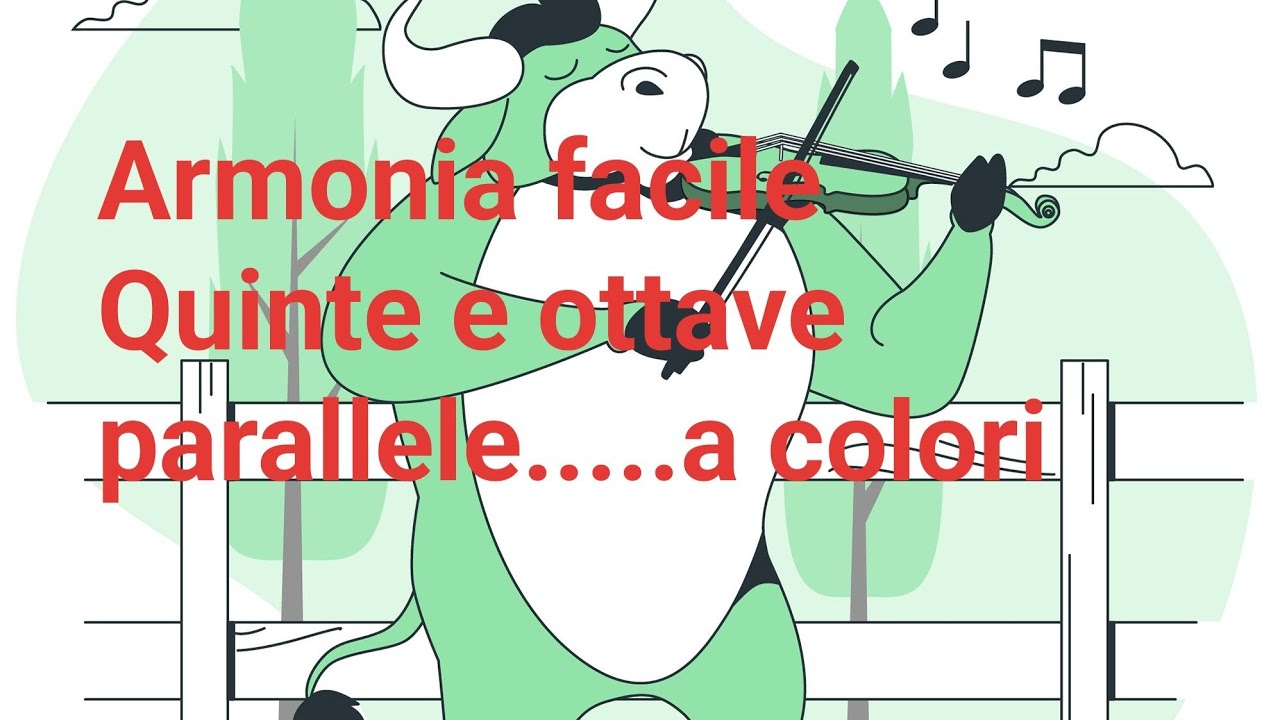 Armonia facile - quinte e ottave parallele ....a colori