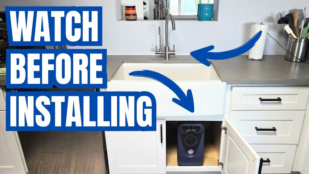 Glacier Fresh Under the Sink Tankless RO Water Filter System Install