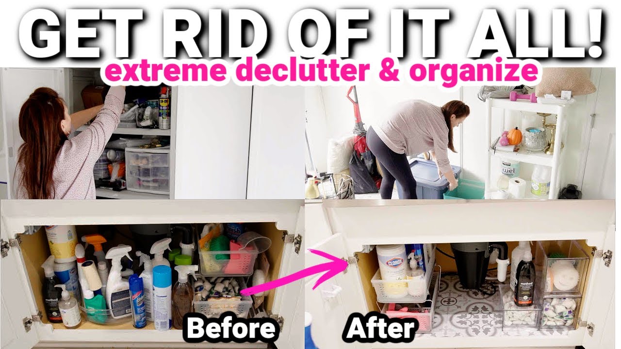 GETTING RID OF IT ALL!! EXTREME DECLUTTER & ORGANIZE