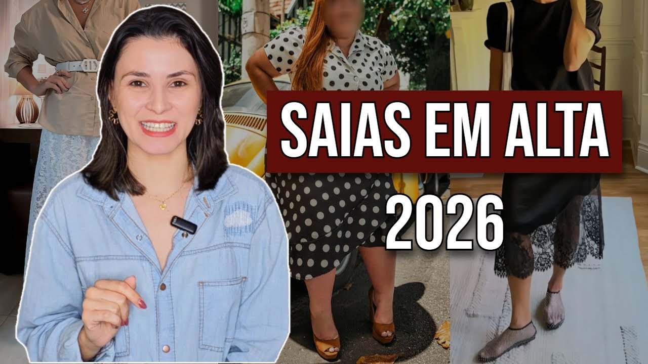 SAIAS TENDÊNCIA: 3 Novas Tendências em Saias para 2026
